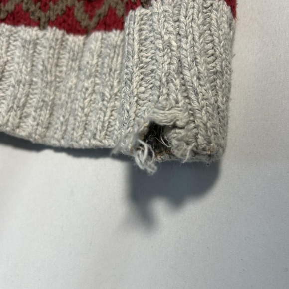 VTG American Eagle Outfitters Oversized Ugly Sweater M Fair Isle Made‎ USA 90s - Picture 15 of 16